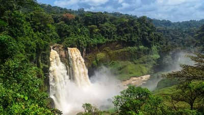 Ekom-Nkam Waterfalls - Near Nkongsamba, Cameroon