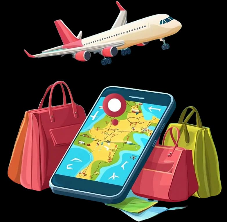 Corporate travel illustration